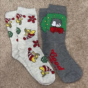 Peanuts Festive Crew Socks